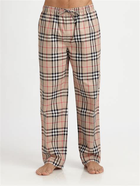 pyjama burberry|burberry check cotton pajama pants.